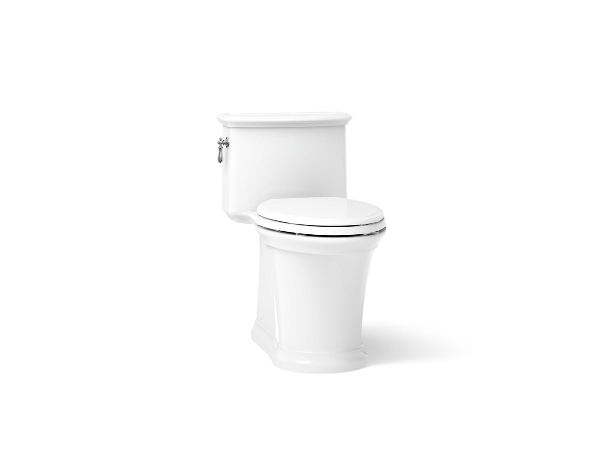 Harken® One-piece compact elongated toilet with skirted trapway, 1.28 gpf