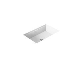 Kathryn® 24" rectangular undermount bathroom sink with glazed underside