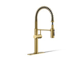 Crue® Semi-professional kitchen sink faucet with three-function sprayhead