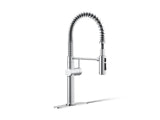 Crue® Semi-professional kitchen sink faucet with three-function sprayhead
