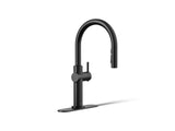 Crue® Touchless pull-down kitchen sink faucet with three-function sprayhead