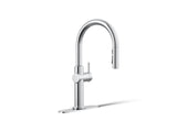 Crue® Touchless pull-down kitchen sink faucet with three-function sprayhead