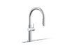 Crue® Touchless pull-down kitchen sink faucet with three-function sprayhead