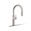 Crue® Touchless pull-down kitchen sink faucet with three-function sprayhead