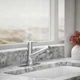 Crue® Pull-out kitchen sink faucet with three-function sprayhead