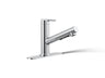 Crue® Pull-out kitchen sink faucet with three-function sprayhead