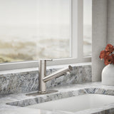 Crue® Pull-out kitchen sink faucet with three-function sprayhead