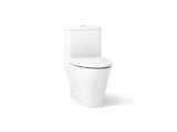 Reach® One-piece compact elongated toilet with skirted trapway, dual-flush