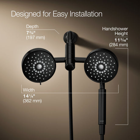 Purist® 2-in-1 multifunction 1.75 gpm shower combo kit