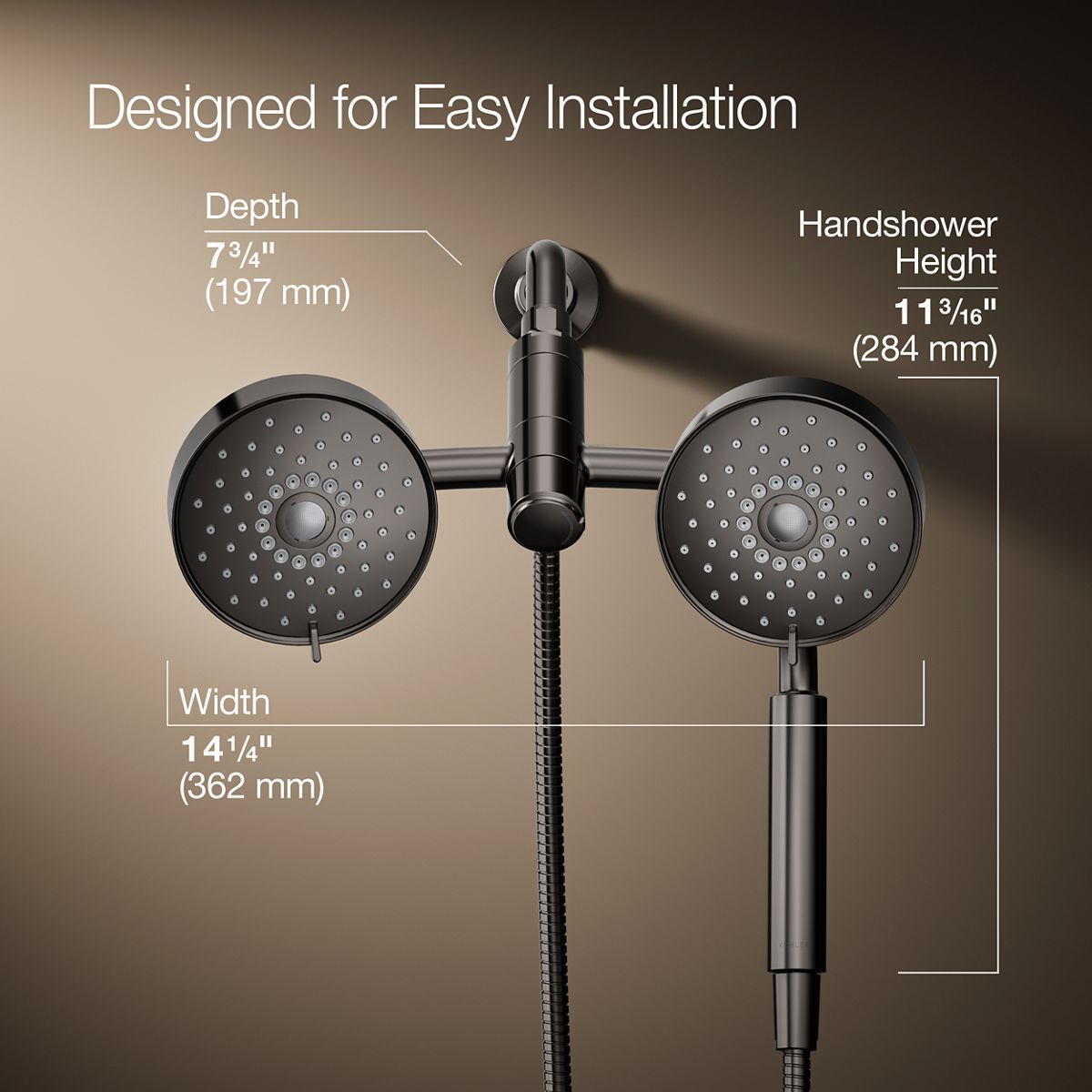 Purist® 2-in-1 multifunction 1.75 gpm shower combo kit