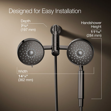 Purist® 2-in-1 multifunction 1.75 gpm shower combo kit