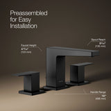 Honesty® Widespread bathroom sink faucet, 0.5 gpm