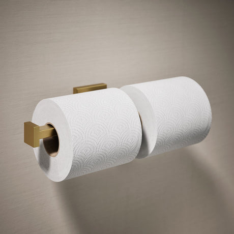 Square Double toilet paper holder