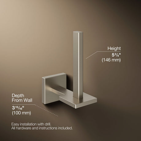 Square Vertical toilet paper holder