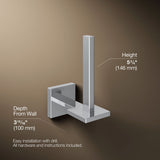 Square Vertical toilet paper holder