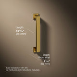 Square 12" grab bar