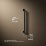Square 24" grab bar