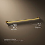 Square 36" grab bar