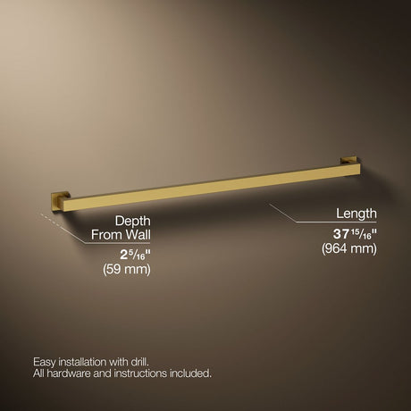 Square 36" grab bar