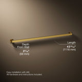 Square 42" grab bar