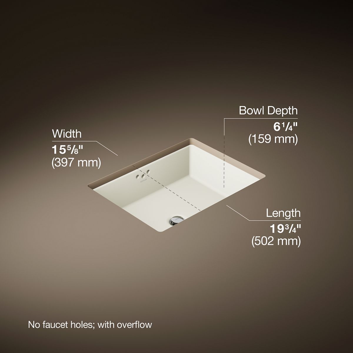 Kathryn® 19-3/4" rectangular undermount bathroom sink
