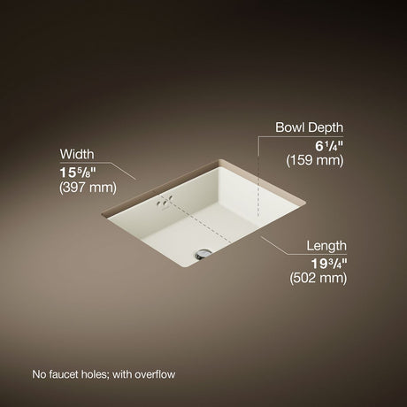 Kathryn® 19-3/4" rectangular undermount bathroom sink