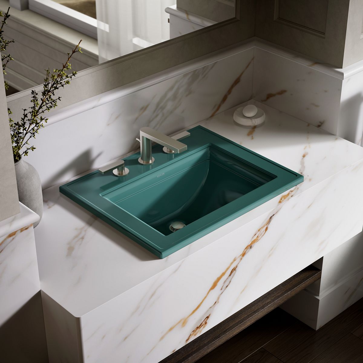 Memoirs® Stately 22-3/4" rectangular drop-in bathroom sink