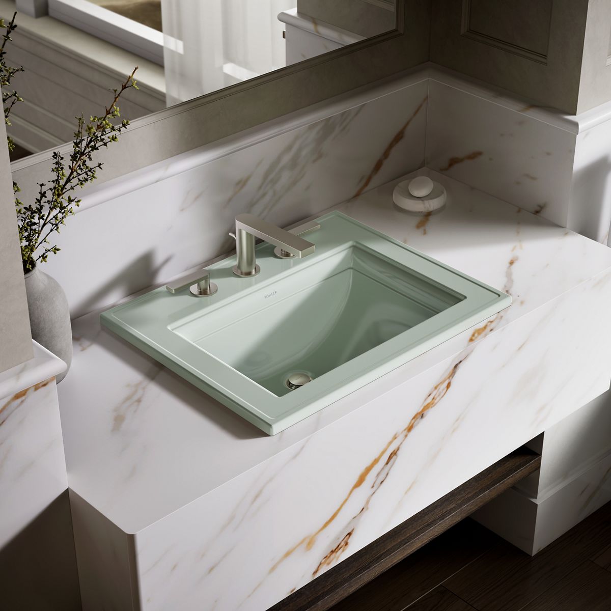 Memoirs® Stately 22-3/4" rectangular drop-in bathroom sink