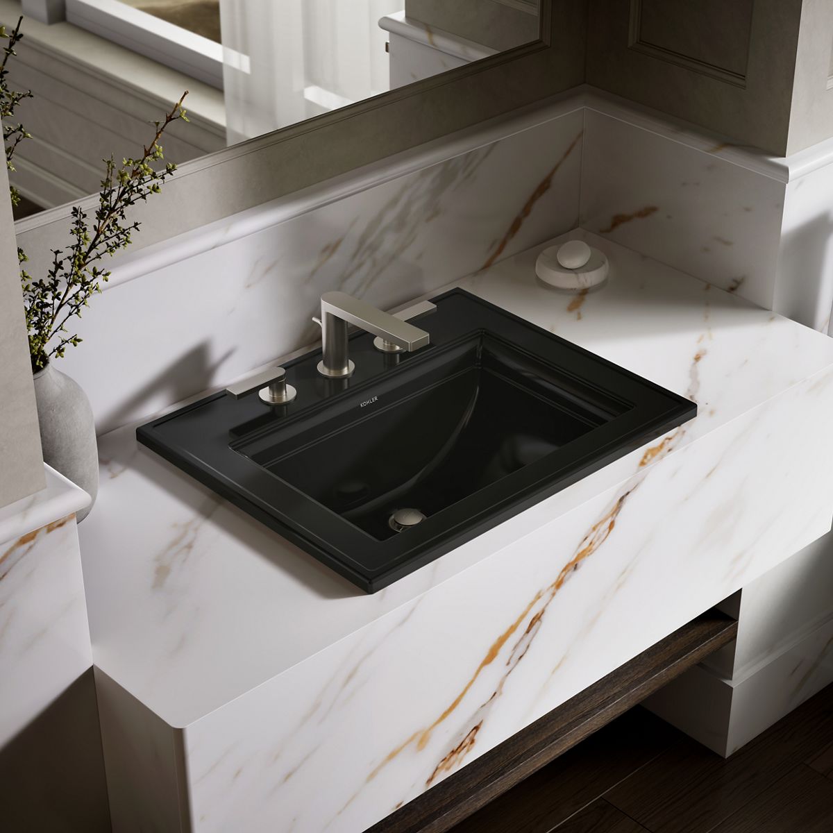 Memoirs® Stately 22-3/4" rectangular drop-in bathroom sink