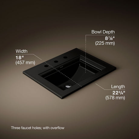 Memoirs® Stately 22-3/4" rectangular drop-in bathroom sink