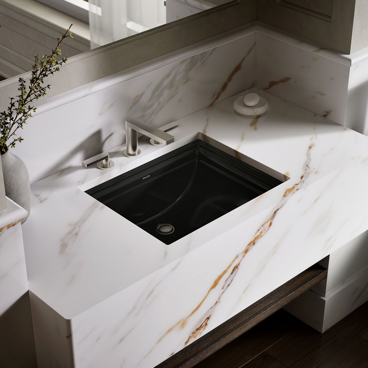 Memoirs® 20" rectangular undermount bathroom sink