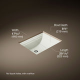 Memoirs® 20" rectangular undermount bathroom sink