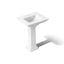 Memoirs® Stately 25" rectangular pedestal bathroom sink