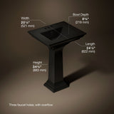 Memoirs® Stately 25" rectangular pedestal bathroom sink
