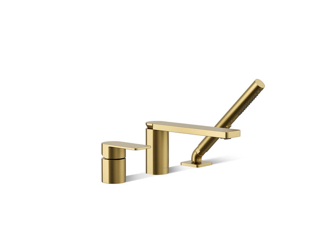 Parallel® Deck-mount bath faucet with handshower