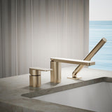 Parallel® Deck-mount bath faucet with handshower