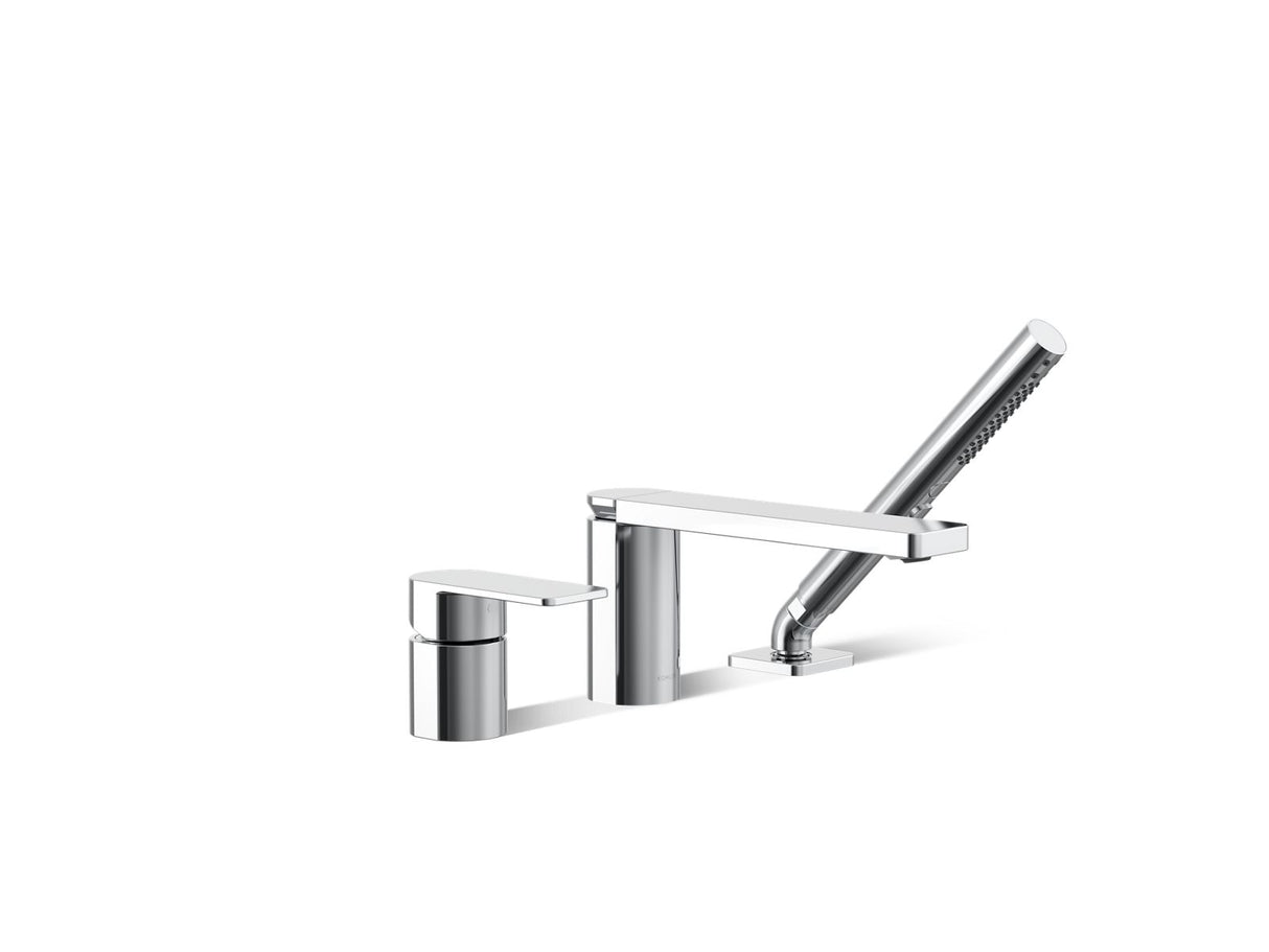 Parallel® Deck-mount bath faucet with handshower