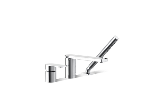 Parallel® Deck-mount bath faucet with handshower