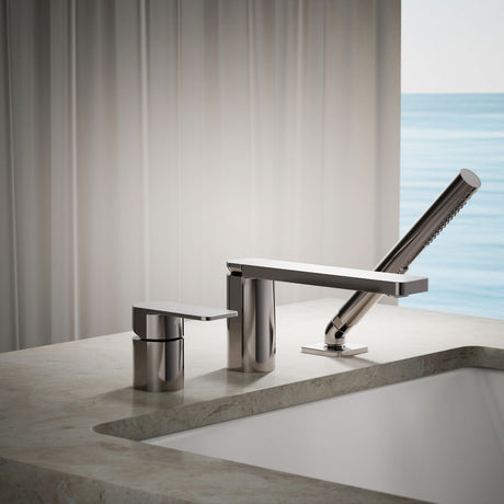 Parallel® Deck-mount bath faucet with handshower
