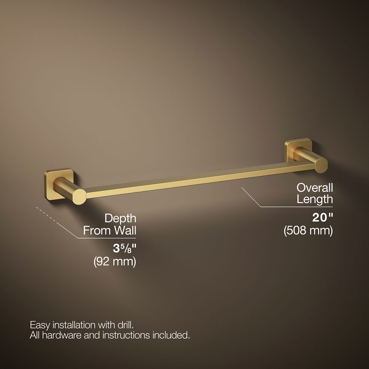Parallel® 18" towel bar