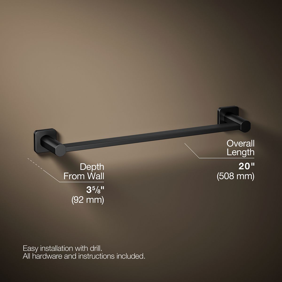 Parallel® 18" towel bar