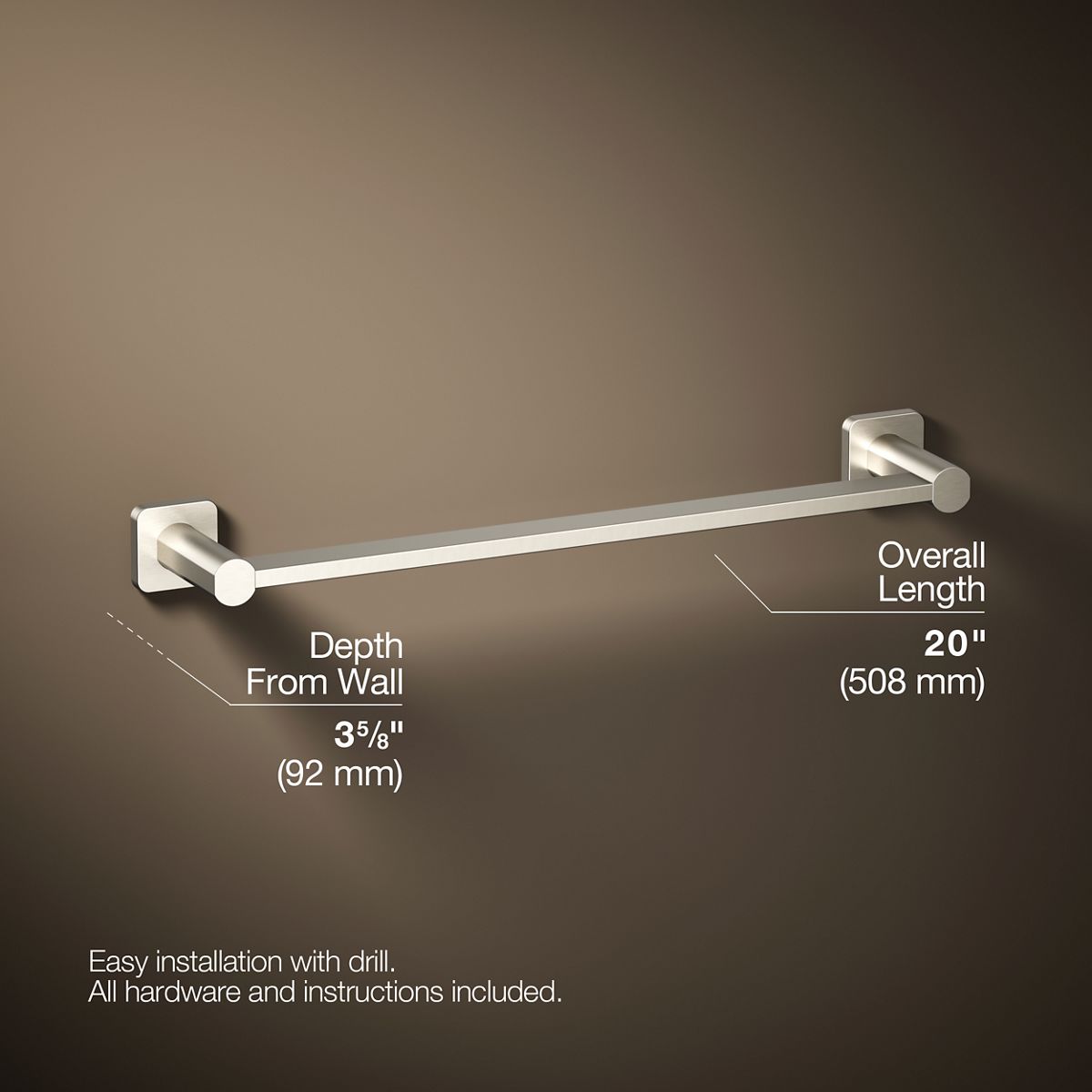 Parallel® 18" towel bar
