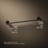 Parallel® 24" towel bar