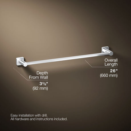 Parallel® 24" towel bar