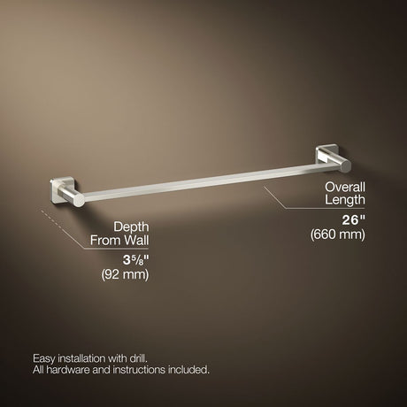 Parallel® 24" towel bar