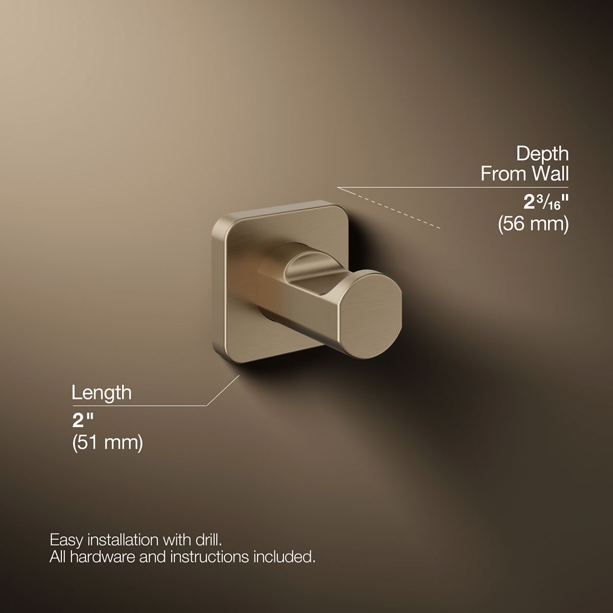 Parallel® Robe hook