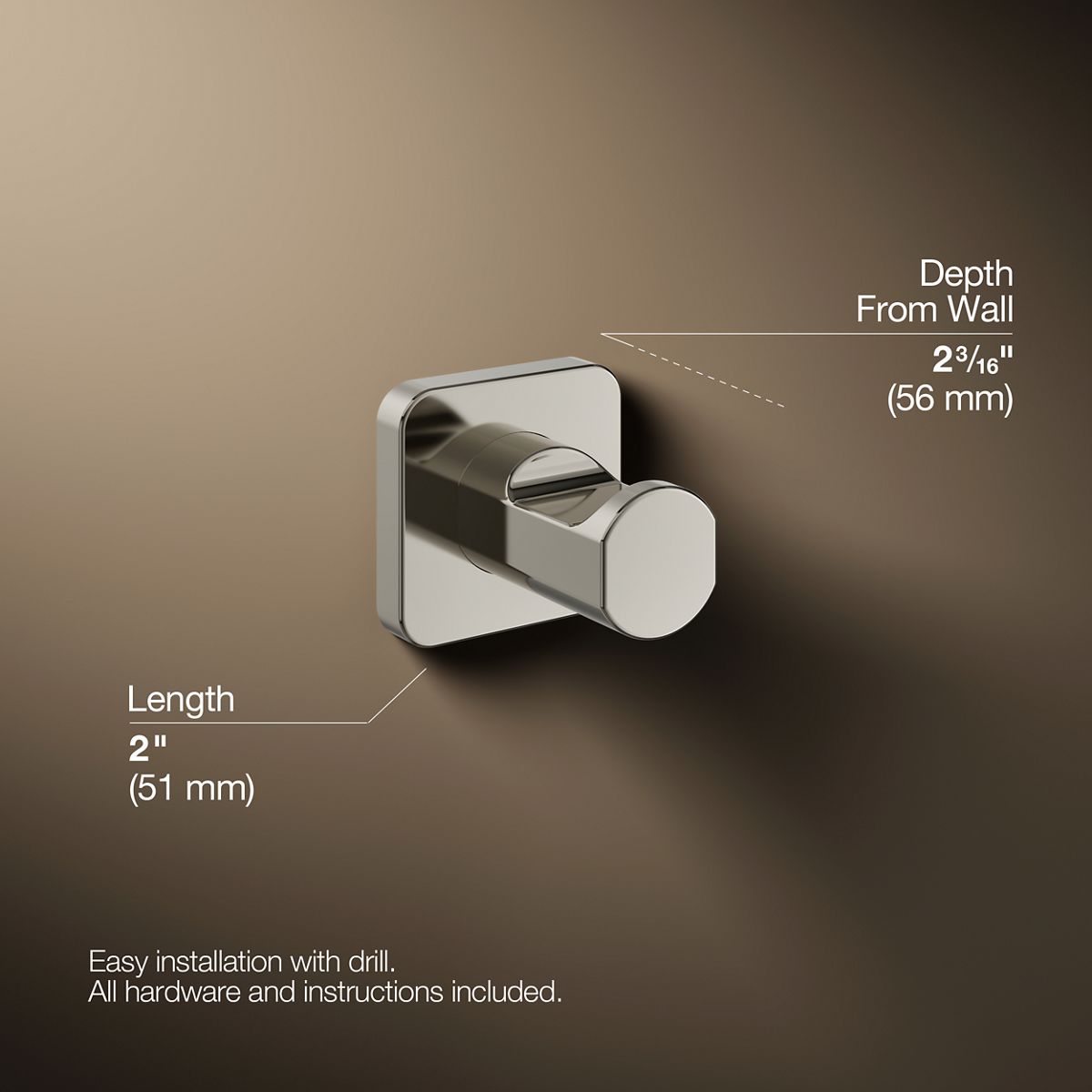 Parallel® Robe hook