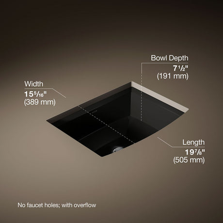 Archer® 20" rectangular undermount bathroom sink