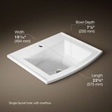 Archer® 22-3/4" rectangular drop-in bathroom sink