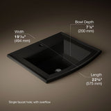 Archer® 22-3/4" rectangular drop-in bathroom sink